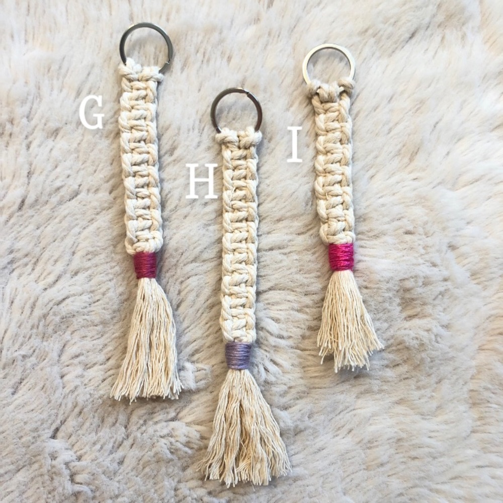 Handmade Boho Macrame Tassel Keychains! - Picture 5 of 8